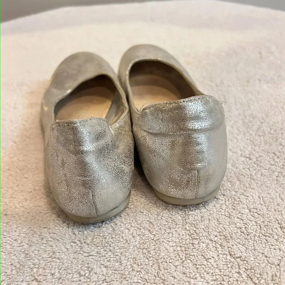 Primigi Silver Ballet Flats Girls 2 Eu 33 Formal Church Metallic Shoes Wedding